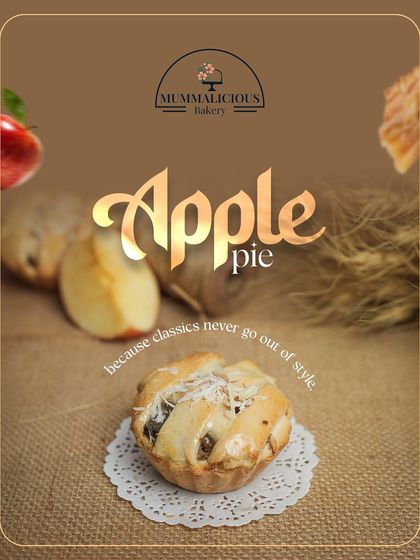 Because classics never go out of style. My individual homemade apple pie has a buttery, flaky crust and a warm, spiced apple filling. It's pure comfort in a mini pie.