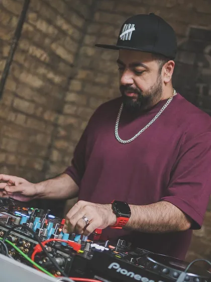 A shot of me mixing at SORO, Goa.