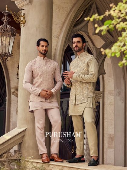 This collection is for those who embrace grace with confidence. The coordinated pastel jackets are a perfect example of how I dress the entire groom's party in sophisticated style.