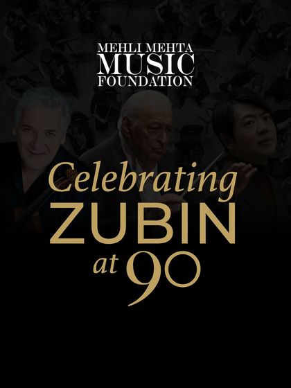 A tribute to legacy, friendship, and music. This poster announced the two special concerts celebrating Maestro Zubin Mehta’s 90th birthday, featuring the Belgrade Philharmonic Orchestra and soloists Pinchas Zukerman and Lang Lang.