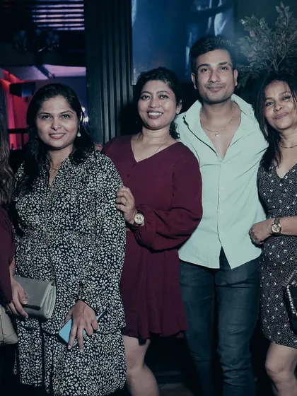 All smiles on the dance floor. A snapshot of the fun and vibrant atmosphere at one of my gigs.