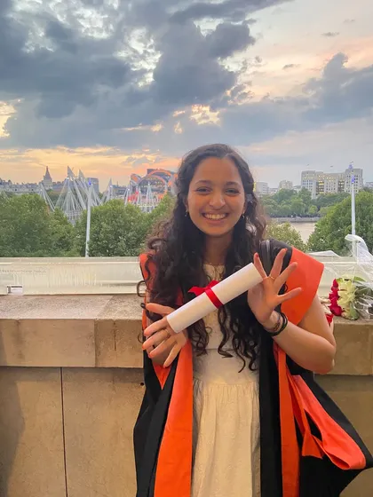 This was a proud day, receiving my Master of Science in Nutrition from King's College London. My education in modern, evidence-based nutrition is the foundation I pair with the timeless wisdom I learned from my ajji and amma. This allows me to offer advice that is both scientifically sound and deeply rooted in our culture.
