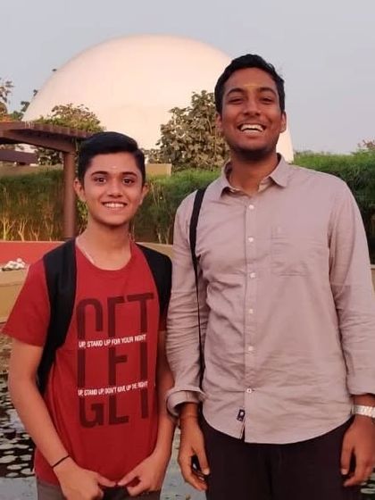 With dear friend and fellow musician Rahul Vellal at the Naada Bindu festival. It's always great to connect with peers on the musical circuit.