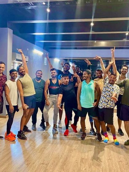 The aftermath of a fantastic dance fitness session. This group photo captures the happy and energized vibe my studio is known for, making it a great spot for corporate wellness events.