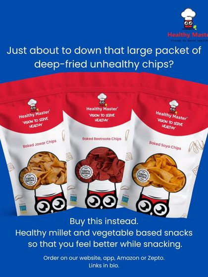 About to reach for that packet of deep fried chips? Choose our healthy millet and vegetable based snacks instead, so you can feel better while snacking.