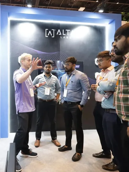 A powerful smart home needs an equally powerful network. Here, my team is demonstrating professional-grade networking solutions from Alta Labs. I build rock-solid Wi-Fi systems that ensure your security devices are always connected and responsive when you need them most.