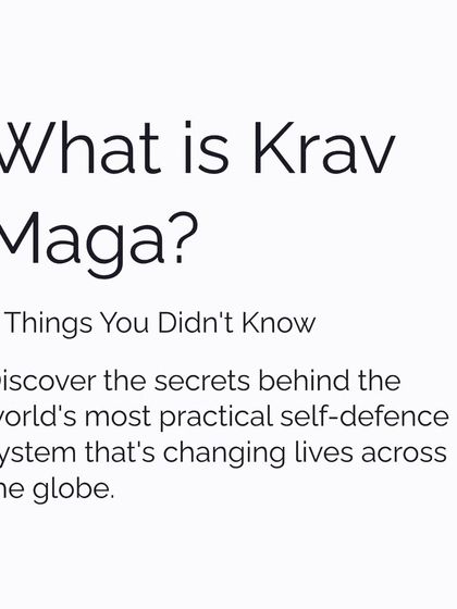 The Krav Maga Philosophy: Survival Over Sport photo 6