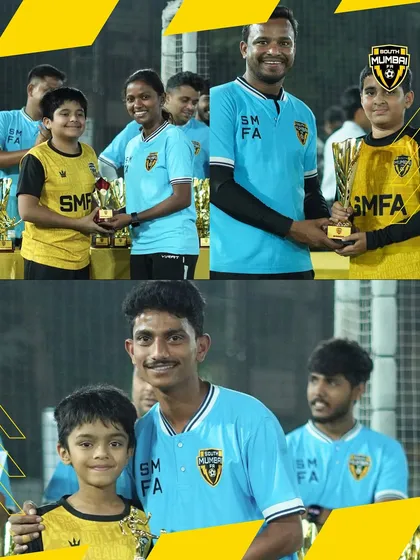 Coaches and players sharing smiles during the prize ceremony. These are the moments that build lasting bonds.