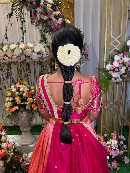 Bhavya Achar - Bridal & Occasion Styling Traditional South Indian Bridal Braids photo 26
