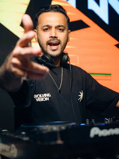 It's all about the interaction. A shot from my set at SOHO in Goa, connecting with the crowd and making sure everyone feels the energy of the music.