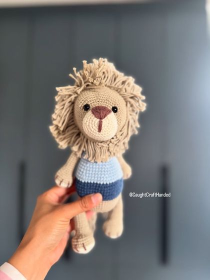 Meet Toto the Lion. This amigurumi is soft, adorable, and crafted with love, making him the perfect companion for your little one’s playtime.