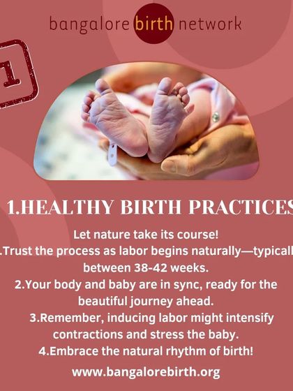 The first part of our series on Healthy Birth Practices. We believe in trusting the natural process of labor and encourage mothers to embrace the rhythm of birth, which typically begins naturally between 38-42 weeks.