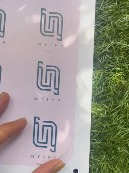 I love helping other small businesses with their branding! Here’s a look at some custom logo stickers I designed and printed for a clothing label. If you have an idea for your brand, I can help bring it to life on stickers, wrapping paper, and more.