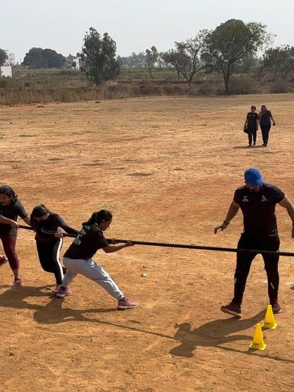 A moment from the Barbellhouse Cricket League. This tug of war event shows the competitive spirit and teamwork that defines our community.