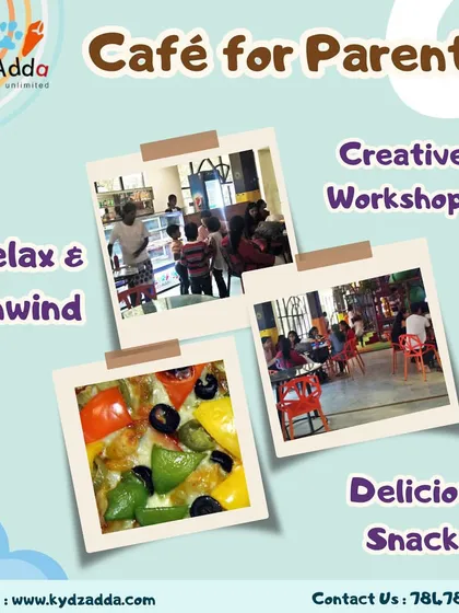 Our café for parents is the perfect place to relax and unwind. Enjoy delicious snacks and coffee while we host creative workshops or your kids enjoy the play area.