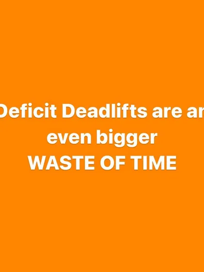 My take on deficit deadlifts. For raw powerlifting, I believe they are often a waste of time. They can compromise form and don't have the specificity needed for competition lifts. I prefer paused deadlifts to build strength off the floor.