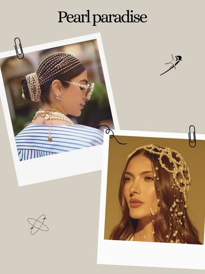 Pearls are making a huge comeback. From pearl-encrusted headbands to delicate veils, this "pearl paradise" trend adds a touch of timeless elegance to any bridal look.