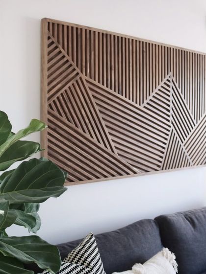 Best of Bharat - 3D & Sculptural Wall Art Modern Geometric Wood Art photo 21