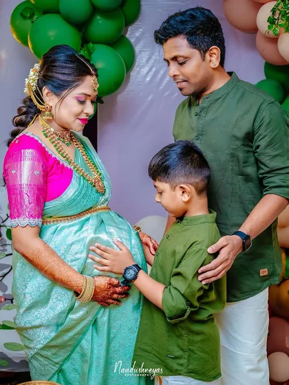 A baby shower is a celebration of the whole family. We love capturing these connections, like an older brother gently greeting his future sibling. It’s these unscripted, heartfelt interactions that make event photography so special.