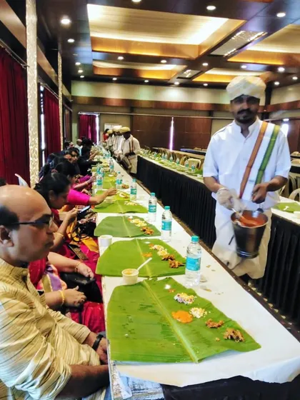 My roots are in traditional Karnataka catering. I take great pride in serving an authentic 'Ele Oota' on a fresh banana leaf, a true taste of our rich culinary heritage.