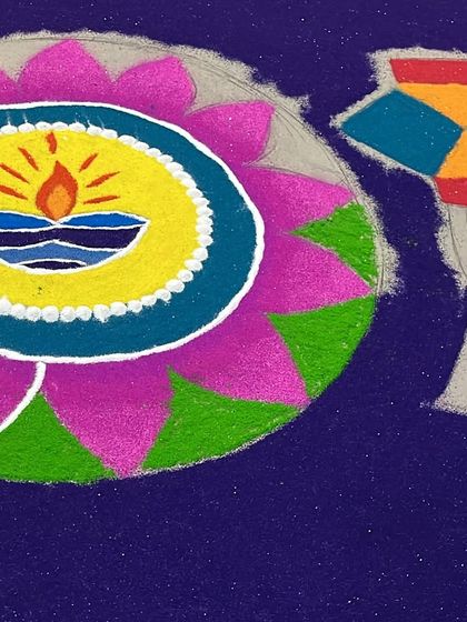 Traditional Diwali Rangoli photo 6