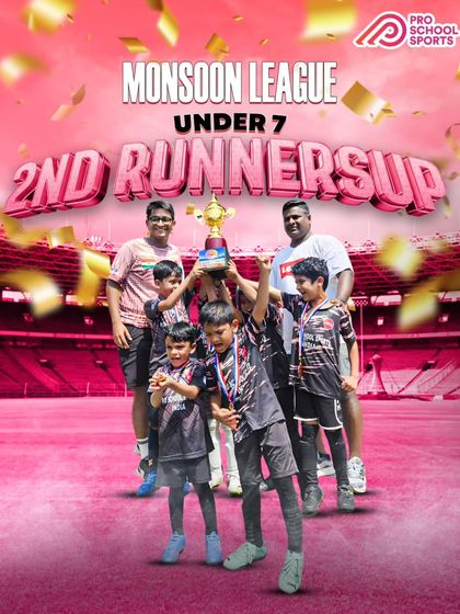 Our Under-7 team finished as 2nd runners-up in the Monsoon League. We are so proud of our youngest players for their fearless performance.