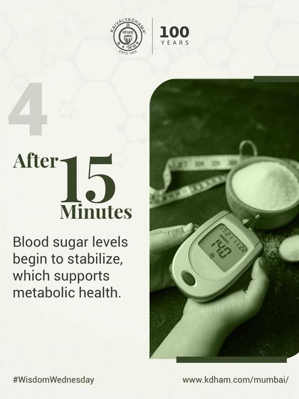 After fifteen minutes of walking, blood sugar levels begin to stabilize. This is particularly important for metabolic health and managing energy levels throughout the day.