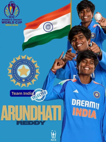 From the academy grounds to the World Cup squad. We are incredibly proud to see Arundhati Reddy selected for Team India to compete on the ultimate stage. This is a testament to her hard work and our shared journey.