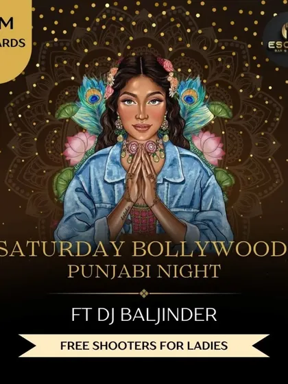 A flyer for my Saturday night gig, inviting Bollywood divas and Bhangra kings to the dance floor.