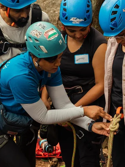 Meet Gopika, who works for a feminist organization and was introduced to climbing by her therapist. She was hooked after her first BCI workshop and loves the welcoming, safety-conscious community.