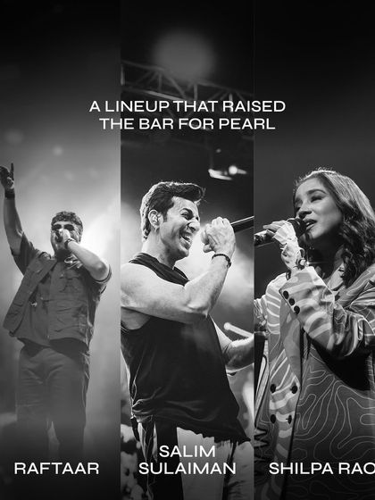 The bar-raising lineup for Pearl 2025, featuring Raftaar, Salim-Sulaiman, and Shilpa Rao.