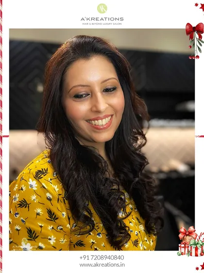 Getting you ready for the holidays with a festive look. This client is glowing with soft curls and natural, radiant makeup.