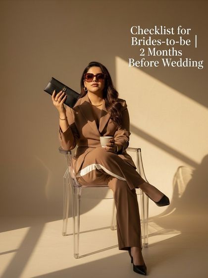 A checklist for brides-to-be, two months before the wedding. A little planning goes a long way to avoid last-minute chaos. Don't forget to book your makeup artist early.
