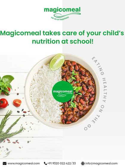 We take care of your child's nutrition at school. A simple, wholesome meal of rajma and rice is a perfect example of how we provide healthy, balanced, and delicious food on the go.