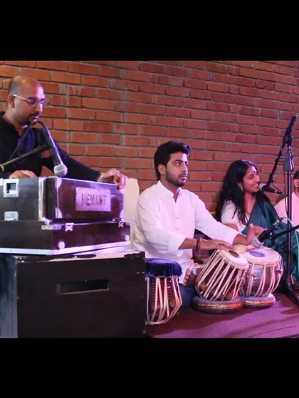 A cherished memory from a mehfil in Bangalore with a wonderful team of artists.