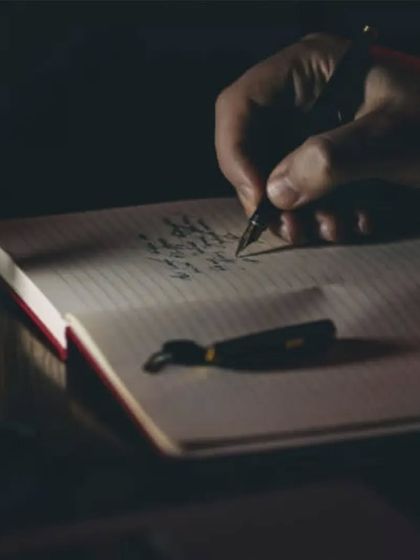 A flyer for a fiction writing workshop, perfect for aspiring authors looking to spend a creative weekend spinning tales.