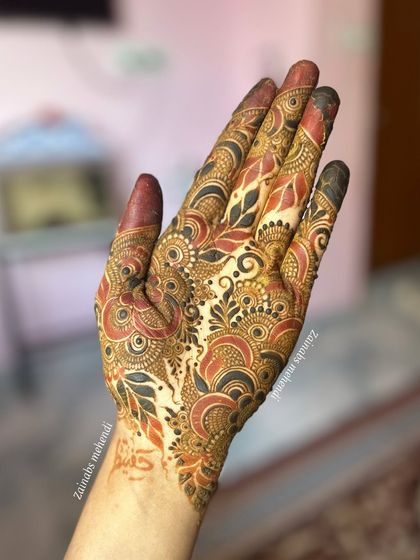 A stunning stain result from a design I did for myself. The mix of red and black tones shows the depth of the color.