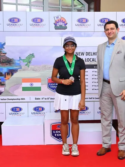 Avni Atreya after her podium finish at the USKG event.