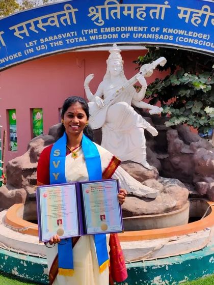 Tejaswini S - Online Group Yoga Classes My Path in Yoga: Credentials & Lineage photo 17