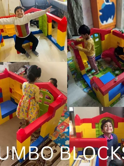 Build a fort, a castle, or a secret clubhouse with these jumbo building blocks. These life-sized blocks are perfect for imaginative construction play and developing spatial awareness and teamwork skills.
