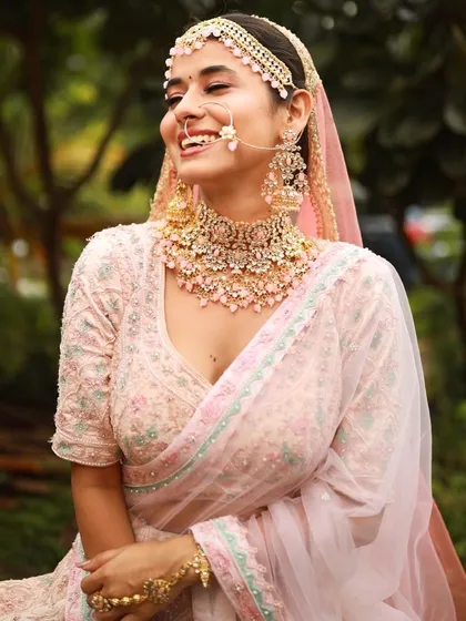 This bride's happy and carefree spirit is captured in this shot. The minimal makeup allows her natural beauty to shine.