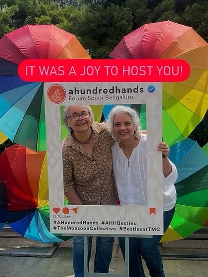 It was a joy to host you. Our co-founders, Mala and Sonia Dhawan, at the heart of the festival, embodying the spirit of community and handmade.