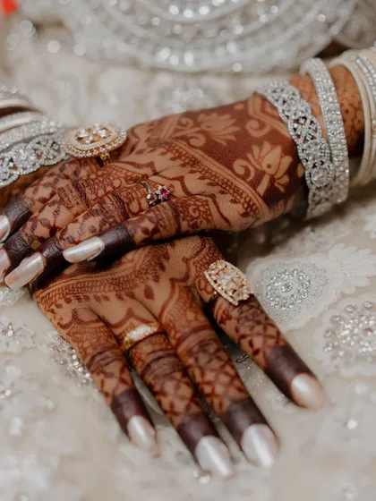 The proof is in the stain. This close-up shows the deep, rich color my natural henna paste achieves after setting, a sign of pure and high-quality ingredients.