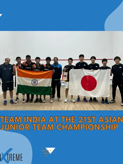 The Indian boys' team after a clean 3-0 sweep against Japan in the Asian Junior Team Championship.