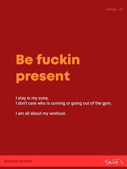 This is my personal pre-workout ritual to get in the zone. It involves visualizing my workout, preparing my gear, and logging out of everything else to be fully present.