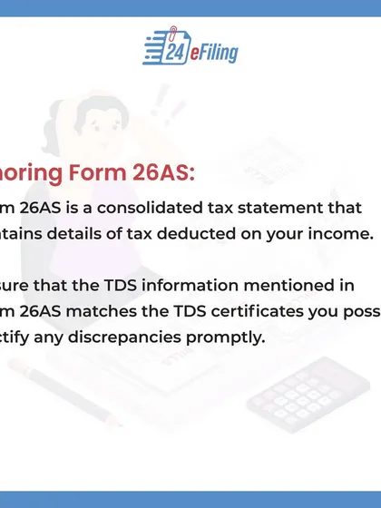 Don't ignore your Form 26AS. This consolidated tax statement is crucial for verifying the TDS on your income. I help my NRI clients rectify any discrepancies promptly.
