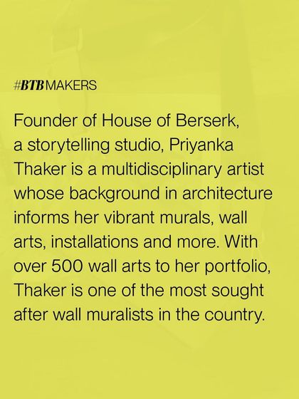 A feature describing me as the founder of House of Berserk, a storytelling studio, and a multidisciplinary artist with a background in architecture.