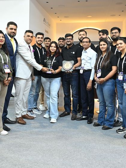 The whole team celebrating our award from D-arc BUILD. This achievement belongs to everyone who works tirelessly to deliver the best for our clients.