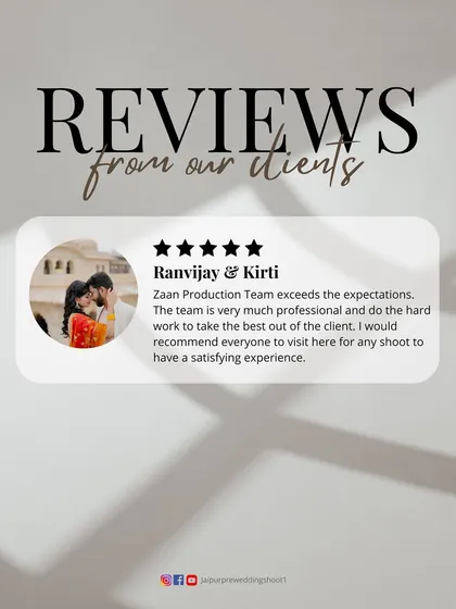 A great review from Ranvijay and Kirti, who recommend us for a satisfying experience and praise our professional team for doing the hard work to get the best out of the client.