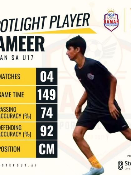 Raman Sports Academy - Youth Football Academy Recognizing Talent: Player Awards & Stats photo 27